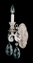 Schonbek 1870 3756-48 - Renaissance 1 Light 120V Wall Sconce in Antique Silver with Clear Heritage Handcut Crystal