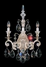 Schonbek 1870 3762-23 - Renaissance 3 Light 120V Wall Sconce in Etruscan Gold with Clear Heritage Handcut Crystal