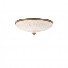 Schonbek 1870 S6020-700O - Roma 20in LED 3000K/3500K/4000K 120V-277V Flush Mount in Aged Brass with Clear Optic Crystal