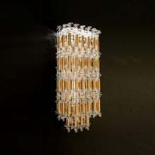 Schonbek 1870 S8118-22O - Tahitian 19in LED 3000K/3500K/4000K 120V-277V Wall Sconce in Heirloom Gold with Clear Optic Crysta