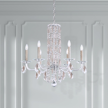 Schonbek 1870 RS83061N-06H - Siena 6 Light 120V Chandelier (No Spikes) in White with Clear Heritage Handcut Crystal