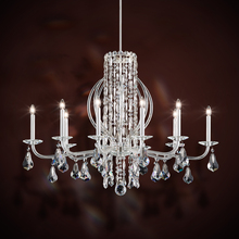 Schonbek 1870 RS8310N-06H - Siena 10 Light 120V Chandelier in White with Clear Heritage Handcut Crystal