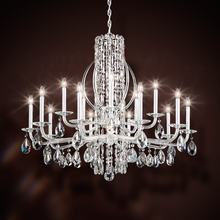Schonbek 1870 RS8315N-401H - Siena 15 Light 120V Chandelier in Polished Stainless Steel with Clear Heritage Handcut Crystal