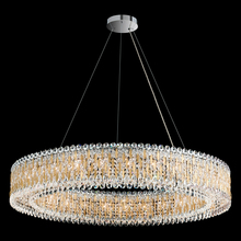 Schonbek 1870 RS8350N-401H - Sarella 27 Light 120V Pendant in Polished Stainless Steel with Clear Heritage Handcut Crystal