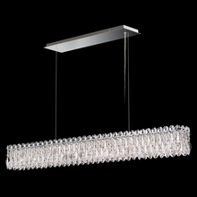 Schonbek 1870 RS8352N-48H - Sarella 11 Light 120V Linear Pendant in Antique Silver with Clear Heritage Handcut Crystal