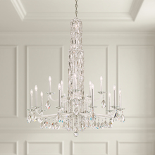 Schonbek 1870 RS84151N-51H - Siena 17 Light 120V Chandelier (No Spikes) in Black with Clear Heritage Handcut Crystal