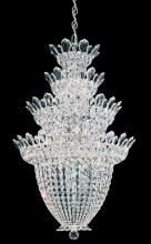 Schonbek 1870 5848H - Trilliane 24 Light 120V Chandelier in Polished Stainless Steel with Clear Heritage Handcut Crystal