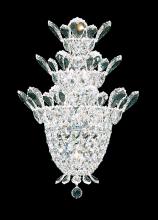 Schonbek 1870 5888H - Trilliane 4 Light 120V Wall Sconce in Polished Stainless Steel with Clear Heritage Handcut Crystal