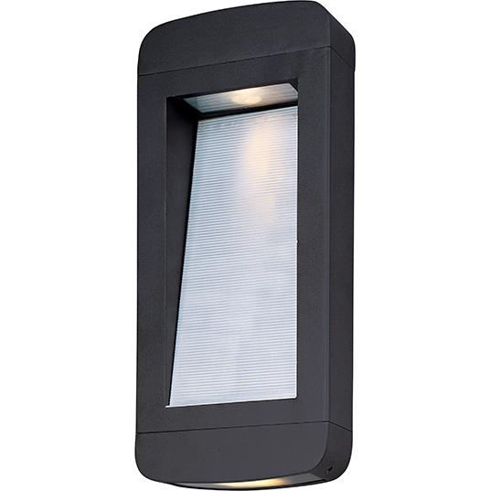 Two Light Frosted Glass Architectural Bronze Outdoor Wall Light