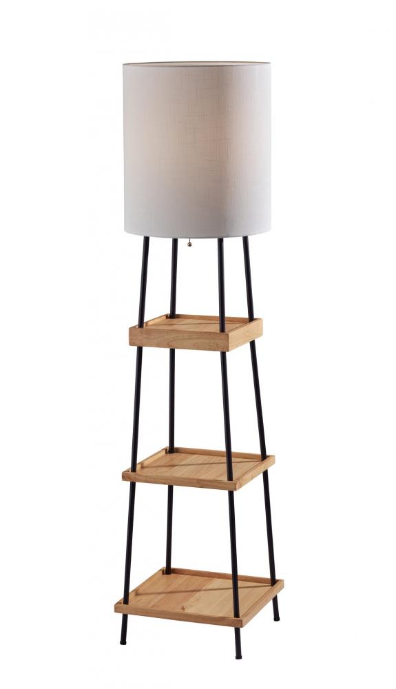 Henry AdessoCharge Shelf Floor Lamp- Natural