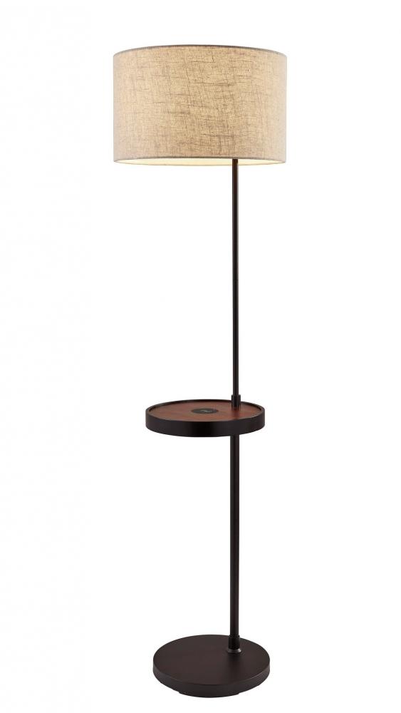 Oliver Wireless Charging Shelf Floor Lamp