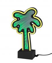 Adesso SL3717-01 - Infinity Neon Palm Tree Table/Wall Lamp