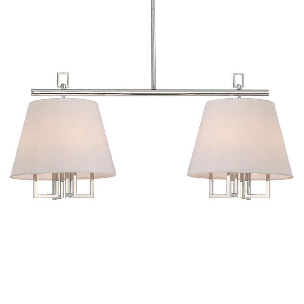 Libby Langdon for Crystorama Westwood 8 Light Polished Nickel Chandelier