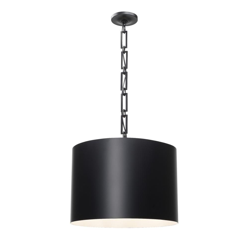 Brian Patrick Flynn for Crystorama Alston 6 Light Matte Black + White Chandelier