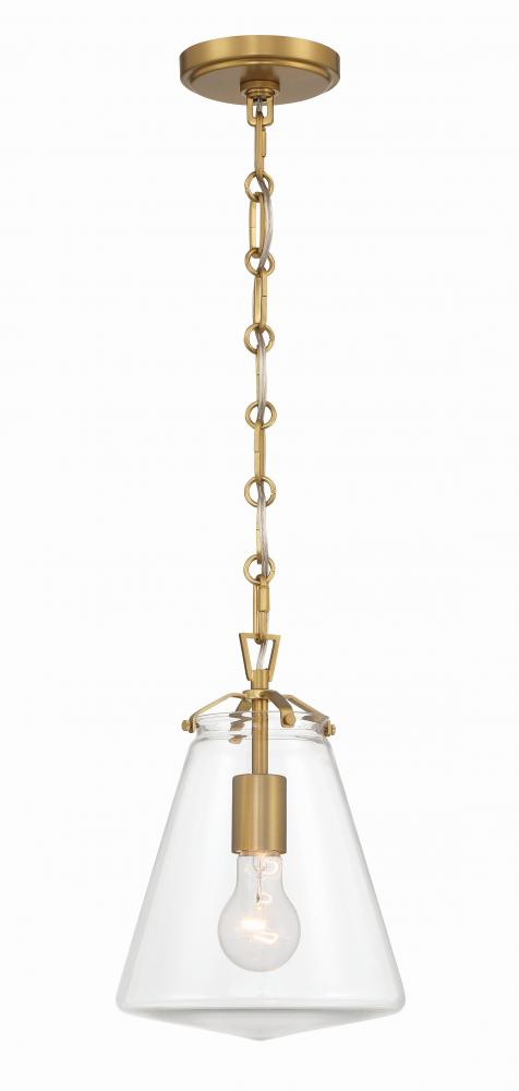 Voss 1 Light Luxe Gold Mini Pendant