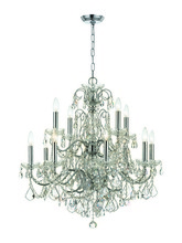 Crystorama 3228-CH-CL-I - Imperial 12 Light Clear Italian Crystal Polished Chrome Chandelier