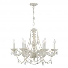 Crystorama 5026-AW-CL-MWP - Paris Market 6 Light Clear Crystal Antique White Chandelier
