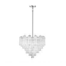 Crystorama ADD-312-CH-CL - Addis 12 Light Polished Chrome Chandelier