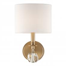 Crystorama CHI-211-AG - Chimes 1 Light Aged Brass Sconce