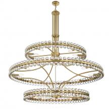 Crystorama CLO-8000-AG - Clover 24 Light Aged Brass Chandelier