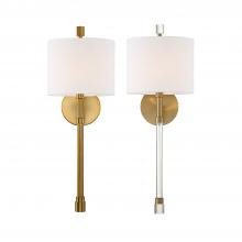 Crystorama RAC-A3501-VG - Rachel 1 Light Vibrant Gold Sconce