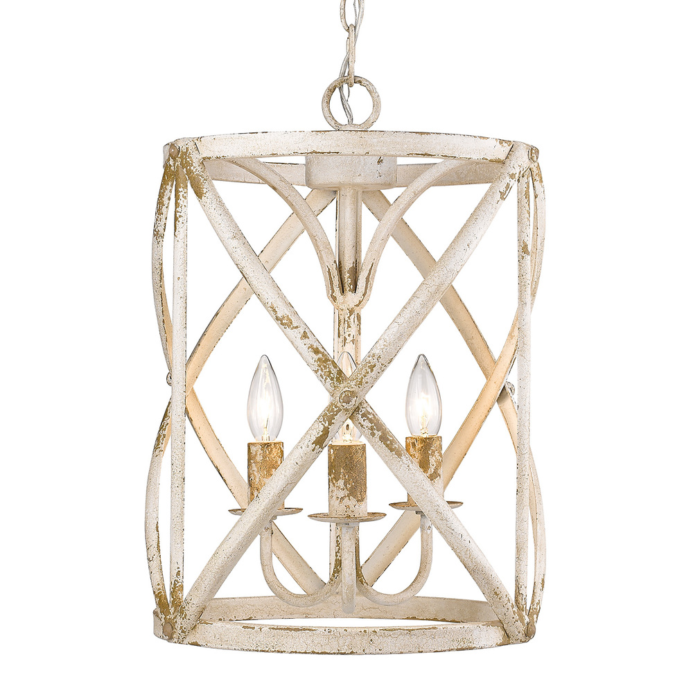 Alcott 3-Light Pendant in Antique Ivory