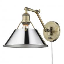 Golden 3306-A1W AB-CH - 1 Light Articulating Wall Sconce