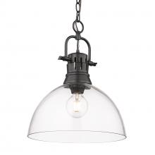 Golden 3602-L BLK-CLR - 1 Light Pendant