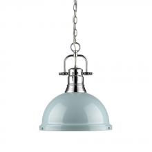 Golden 3602-L CH-SF - 1 Light Pendant with Chain