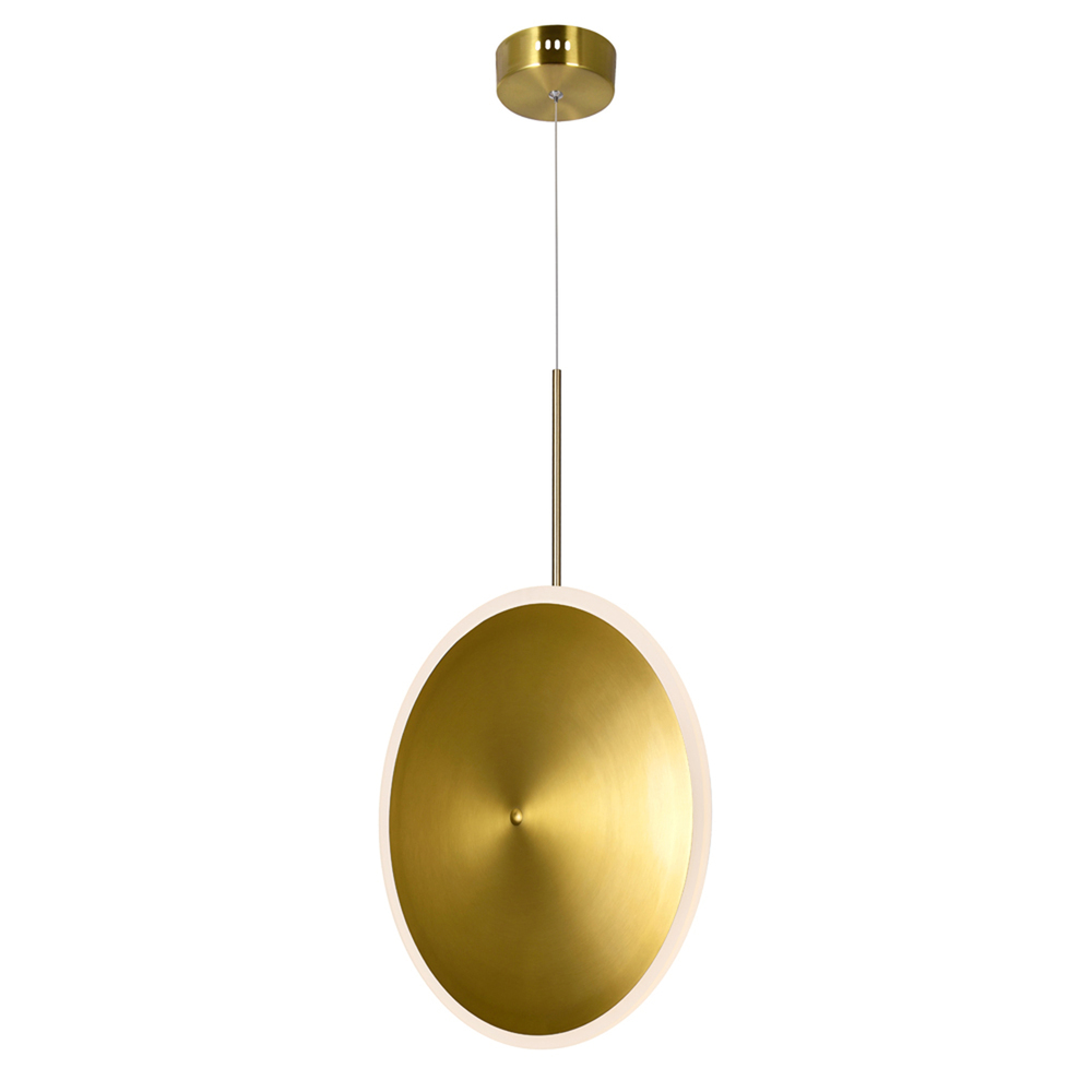 Ovni LED Pendant With Brass Finish