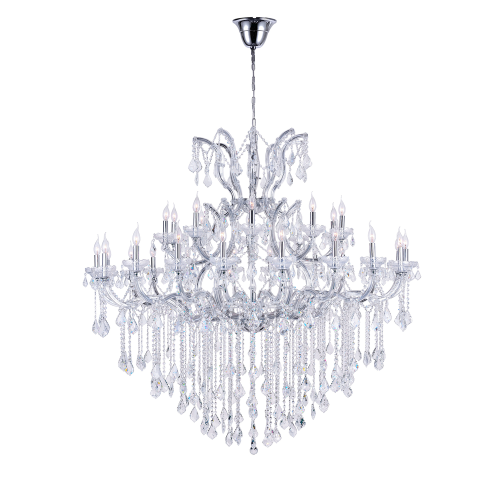 Maria Theresa 31 Light Up Chandelier With Chrome Finish
