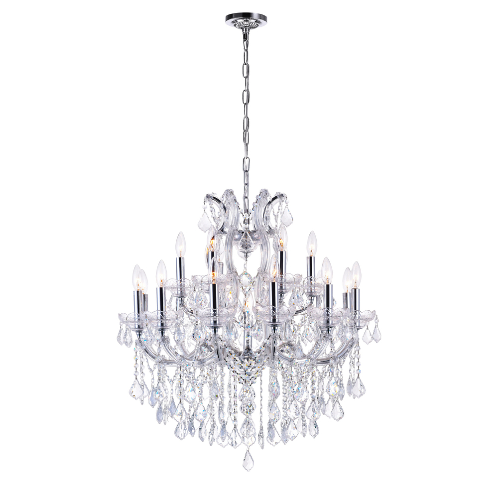 Maria Theresa 19 Light Up Chandelier With Chrome Finish