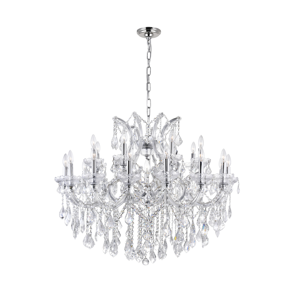 Maria Theresa 25 Light Up Chandelier With Chrome Finish
