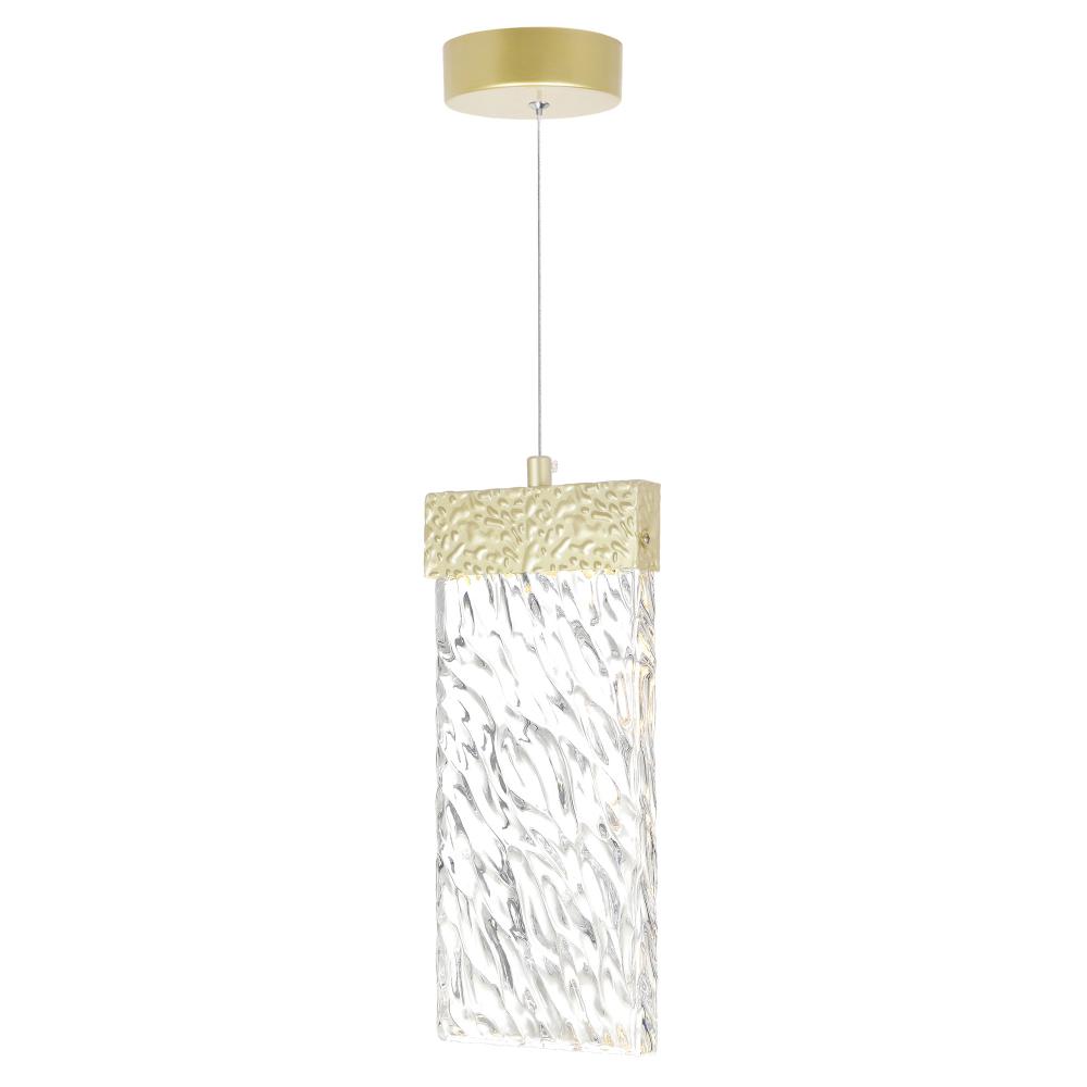 Carolina LED Pendant With Gold Leaf Finish