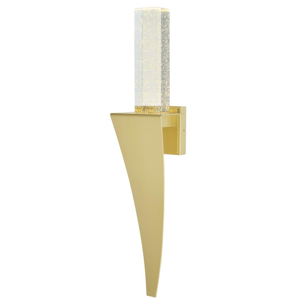 Catania Integrated LED Satin Gold Wall Light