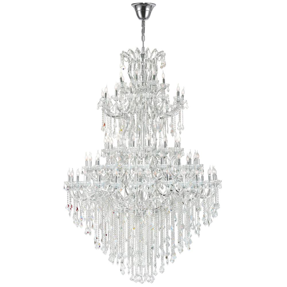 Maria Theresa 84 Light Up Chandelier With Chrome Finish