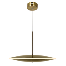 CWI Lighting 1204P16-1-625-A - Ovni LED Pendant With Brass Finish