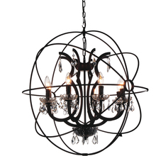 CWI Lighting 5465P28DB-8 - Campechia 8 Light Up Chandelier With Brown Finish
