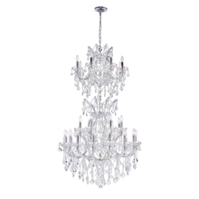 CWI Lighting 8311P36C-34 - Maria Theresa 34 Light Up Chandelier With Chrome Finish