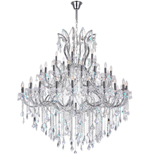 CWI Lighting 8318P60C-49 (Clear)-A - Maria Theresa 49 Light Up Chandelier With Chrome Finish