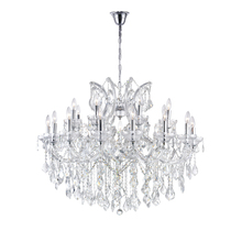 CWI Lighting 8319P36C-19 (Clear) - Maria Theresa 19 Light Up Chandelier With Chrome Finish