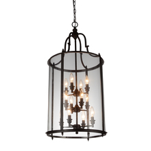 CWI Lighting 9809P17-12-109-A - Desire 12 Light Drum Shade Chandelier With Oil Rubbed Bronze Finish