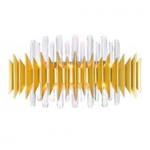CWI Lighting 1247W24-7-602 - Cityscape 7 Light Wall Sconce With Satin Gold Finish