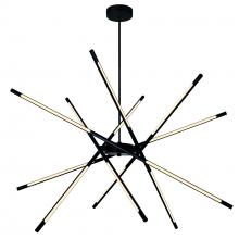 CWI Lighting 1375P43-6-101 - Oskil LED Integrated Chandelier With Black Finish