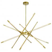 CWI Lighting 1375P43-6-602 - Oskil LED Integrated Chandelier With Satin Gold Finish