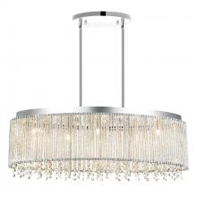 CWI Lighting 5535P30C-O - Claire 5 Light Drum Shade Chandelier With Chrome Finish