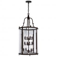 CWI Lighting 9809P17-12-109-A - Desire 12 Light Drum Shade Chandelier With Oil Rubbed Bronze Finish
