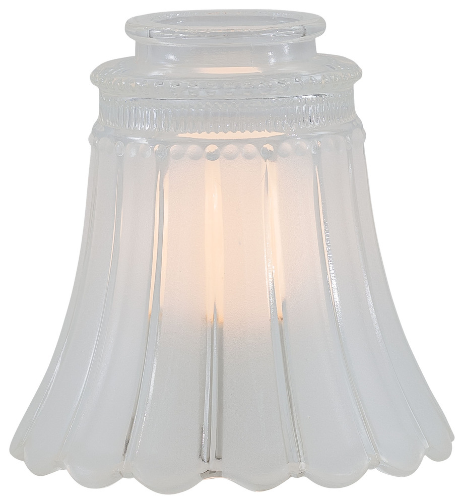 2 1/4 INCH CLEAR/FROSTED GLASS SHADE