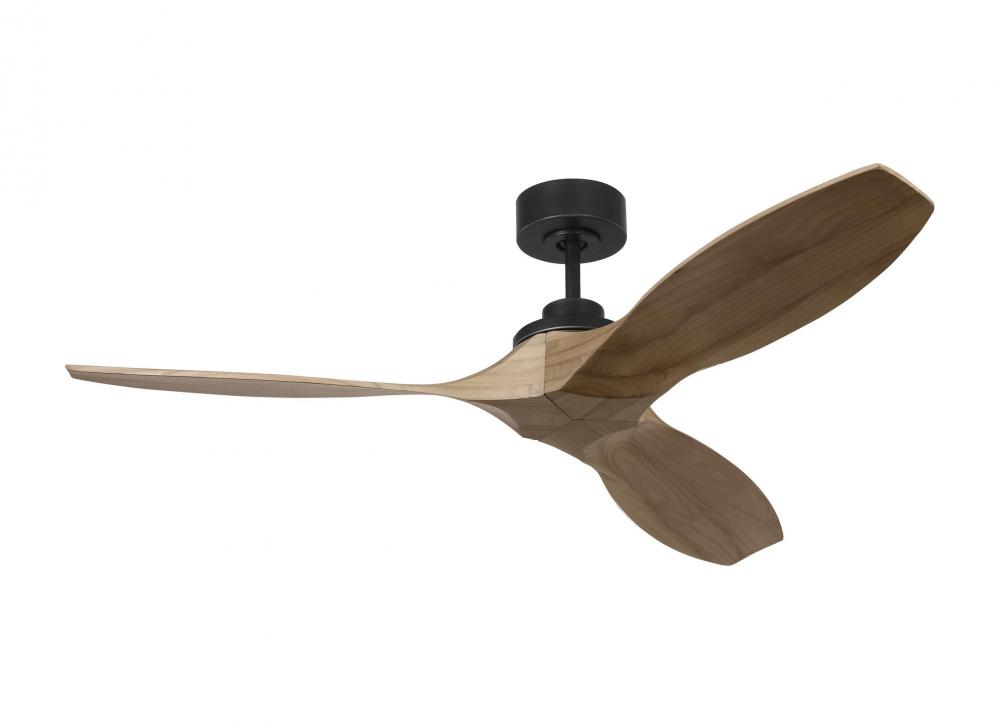 Collins Smart 52 Ceiling Fan in Midnight Black with Natural Honey Blades