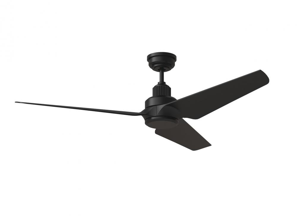 Ruhlmann Smart 52" Dimmable Indoor/Outdoor Integrated LED Midnight Black Ceiling Fan